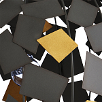 Люстра в форме сферы с декором из металлических квадратов Path to the Stars варинант исполнения - 1 | Loft Concept в Кирове