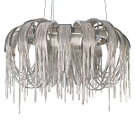 Люстра подвесная круглая с изогнутыми металлическими дугами и ниспадающими цепочками 65 см Atlantis Chain варинант исполнения - 15 | Loft Concept в Кирове