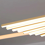 Люстра в виде распахнутых крыльев из тонких металлических планок Flight of Freedom варинант исполнения - 7 | Loft Concept в Кирове