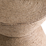 Приставной стол с отделкой из джута Juti D30 см варинант исполнения - 4 | Loft Concept в Кирове