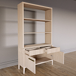 Стеллаж Primo с ящиками Светлый дуб  варинант исполнения - 7 | Loft Concept в Кирове