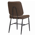 Стул с темно-коричневой обивкой из экокожи Benderson варинант исполнения - 3 | Loft Concept в Кирове