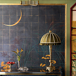 Обои ручная роспись Tsukimi Original colourway on gilded silk with antiquing варинант исполнения - 2 | Loft Concept в Кирове