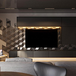 Гипсовая 3D панель с принтографией PM-107 варинант исполнения - 1 | Loft Concept в Кирове