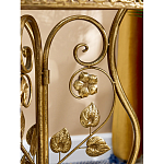 Столик приставной золотистый с орнаментом на столешнице Tanzania варинант исполнения - 6 | Loft Concept в Кирове