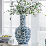 Ваза с классическим узором шинуазри синего цвета Blue & White Ornament  варинант исполнения - 4 | Loft Concept в Кирове