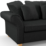 Мебельная ткань Шенилл черный цвет 138 см T4-35 варинант исполнения - 7 | Loft Concept в Кирове