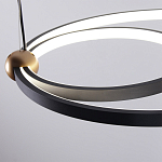 Люстра подвесная светодиодная черный металл Ring Horizontal варинант исполнения - 5 | Loft Concept в Кирове