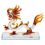 Декоративная стеклянная статуэтка Дракон Glass Dragon Statuette варинант исполнения - 1 | Loft Concept в Кирове