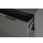 Комод цвета графит с 3-мя ящиками Strict Lines  варинант исполнения - 6 | Loft Concept в Кирове