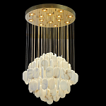 Люстра с овальными подвесками из натурального камня Spatial Composition варинант исполнения - 6 | Loft Concept в Кирове