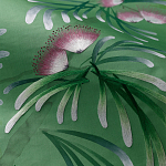 Обои ручная роспись Silk Tree Colourway SC-92 on Emerald Green dyed silk варинант исполнения - 3 | Loft Concept в Кирове