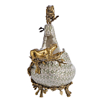 Чаша для фруктов из фарфора бронзовыми фигурками леопардов Eden Garden варинант исполнения - 4 | Loft Concept в Кирове