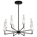 Люстра с прозрачными плафонами из стекла Umbrella варинант исполнения - 2 | Loft Concept в Кирове