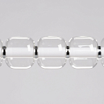 Люстра линейная с 6-ю прозрачными стеклянными плафонами округлой формы HANDLE GRAPE варинант исполнения - 4 | Loft Concept в Кирове
