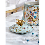 Шкатулка голубого цвета с рисунком и состаренным эффектом Eden Garden варинант исполнения - 8 | Loft Concept в Кирове