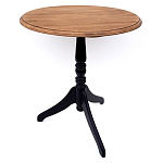 Стол кофейный круглый из массива березы в стиле прованс Vintage варинант исполнения - 2 | Loft Concept в Кирове