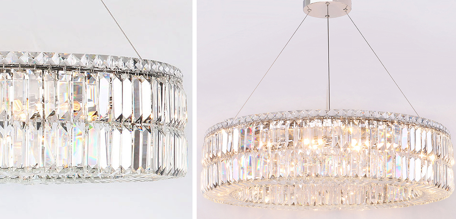 Люстра Darleen Crystal Nickel Chandelier 17 Люстра Darleen Crystal Nickel Chandelier 17 - Loft-Concept в Кирове