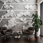 Гипсовая 3D Панель M-47 варинант исполнения - 2 | Loft Concept в Кирове