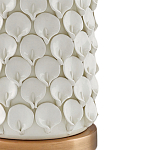 Настольная лампа покрытая лепестками белых цветов Fancy Calla Lily варинант исполнения - 1 | Loft Concept в Кирове