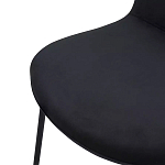 Стул черный с обивкой из велюра Black Archie Chair варинант исполнения - 5 | Loft Concept в Кирове