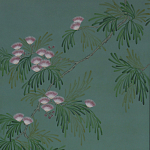 Обои ручная роспись Silk Tree Blossom on Sung Green Williamsburg варинант исполнения - 1 | Loft Concept в Кирове