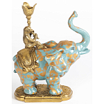 Фарфоровый подсвечник Слон с эмоцией Fluens варинант исполнения - 2 | Loft Concept в Кирове