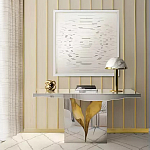 Консоль прямоугольная с основанием в виде расколотого камня Lapiaz варинант исполнения - 1 | Loft Concept в Кирове