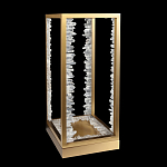 Настольная лампа прямоугольная с декоративными элементами в виде кристаллов Smooth Shine варинант исполнения - 2 | Loft Concept в Кирове