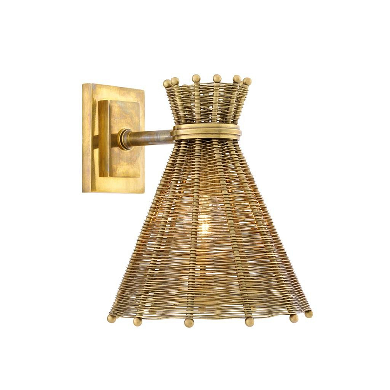 Бра Eichholtz Wall Lamp Kon Tiki Латунь Античная полированная Бра Eichholtz Wall Lamp Kon Tiki Латунь Античная полированная в Кирове | Loft Concept