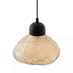 Подвесной светильник с янтарным фактурным плафоном Lamp with Frozen Glass Effect варинант исполнения - 2 | Loft Concept в Кирове
