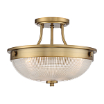 Потолочный светильник со стеклянным плафоном в виде купола Quoizel варинант исполнения - 11 | Loft Concept в Кирове