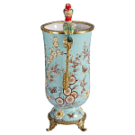 Ваза с двумя птичками из фарфора с бронзовыми элементами Garden of Eden варинант исполнения - 3 | Loft Concept в Кирове