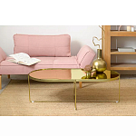 Кофейный столик овальный золотой Modern Mirror Gold Table варинант исполнения - 1 | Loft Concept в Кирове