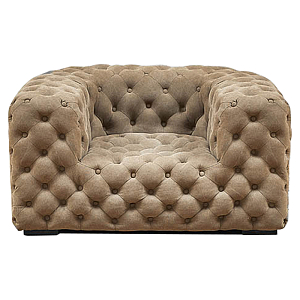 Кресло Soho Tufted Beige Armchair