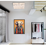 Люстра потолочная квадратная минималистичная Perfection of Geometry варинант исполнения - 5 | Loft Concept в Кирове