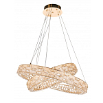 Люстра на 2 кольца с текстурной огранкой Reflection of Reality варинант исполнения - 3 | Loft Concept в Кирове