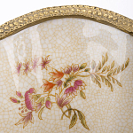 Ваза голубого цвета из фарфора с цветочным рисунком и бронзовой стрекозой Blue Garden варинант исполнения - 2 | Loft Concept в Кирове