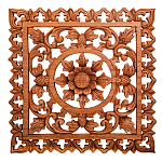 Панно из дерева квадратное Panel With Trees варинант исполнения - 1 | Loft Concept в Кирове