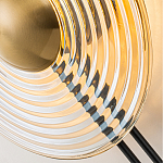 Бра с янтарным стеклянным диском и золотистыми акцентами Savio Glass Disc варинант исполнения - 6 | Loft Concept в Кирове