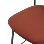 Стул барный с широкой полукруглой спинкой Chair Smooth Shapes варинант исполнения - 5 | Loft Concept в Кирове