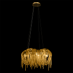 Люстра подвесная круглая с изогнутыми металлическими дугами и ниспадающими цепочками 65 см Atlantis Chain варинант исполнения - 3 | Loft Concept в Кирове