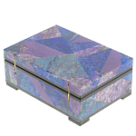 Шкатулка из натурального камня лазурит и чароит Stone Casket варинант исполнения - 4 | Loft Concept в Кирове