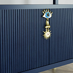 Стеллаж со стеклянными полками Elsa Dreams Blue варинант исполнения - 8 | Loft Concept в Кирове