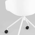 Офисное кресло из пластика с мягким сиденьем Eggshell Grey варинант исполнения - 8 | Loft Concept в Кирове