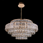 Люстра хрустальная в неоклассическом стиле на золотистом каркасе Majesty варинант исполнения - 8 | Loft Concept в Кирове