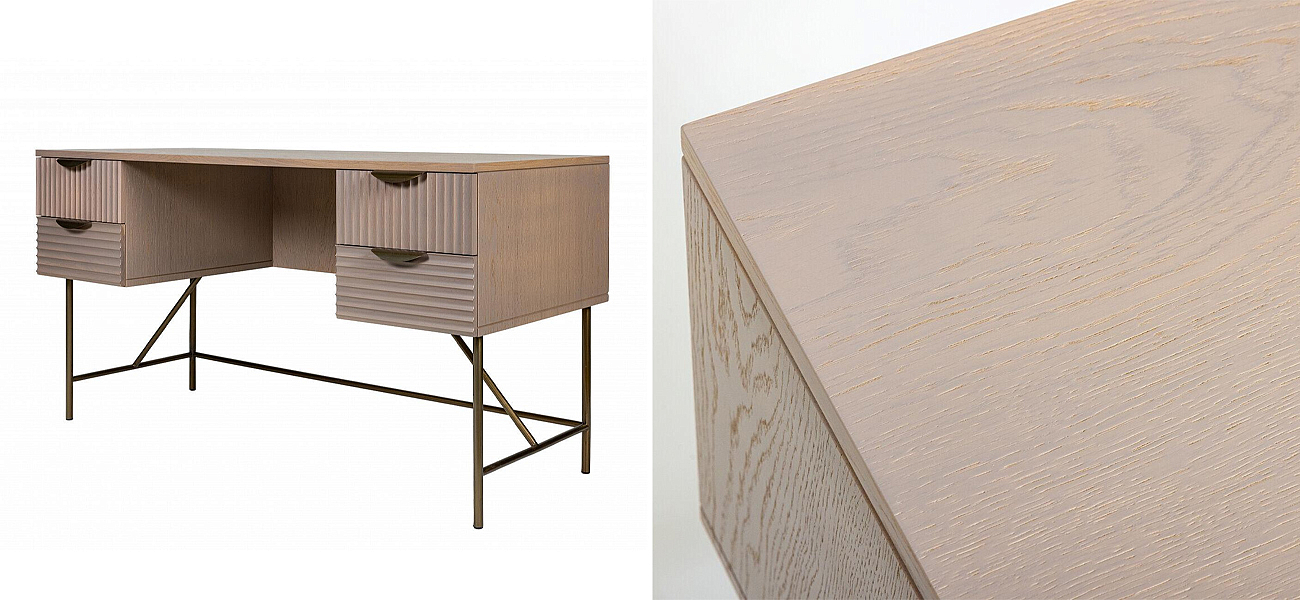 Рабочий стол Antique Order Бежевый Шпон Дуба Рабочий стол Antique Order Бежевый Шпон Дуба - Loft-Concept в Кирове