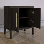 Тумбочка Primo с дверцами шпон темный орех варинант исполнения - 4 | Loft Concept в Кирове