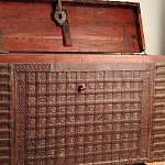 Большой Этнический сундук с металлическим декором  варинант исполнения - 1 | Loft Concept в Кирове