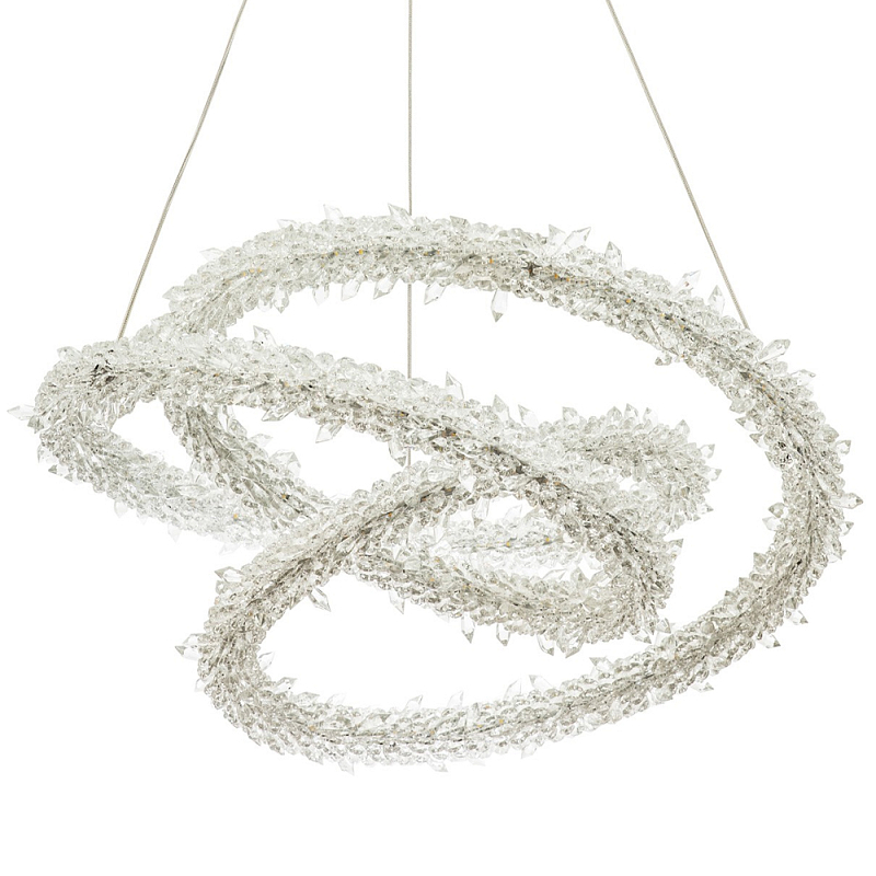 Фигурная люстра украшенная кристаллами из хрусталя Gilbertine Crystals Twisted Chandelier Латунь Прозрачный Фигурная люстра украшенная кристаллами из хрусталя Gilbertine Crystals Twisted Chandelier Латунь Прозрачный в Кирове | Loft Concept